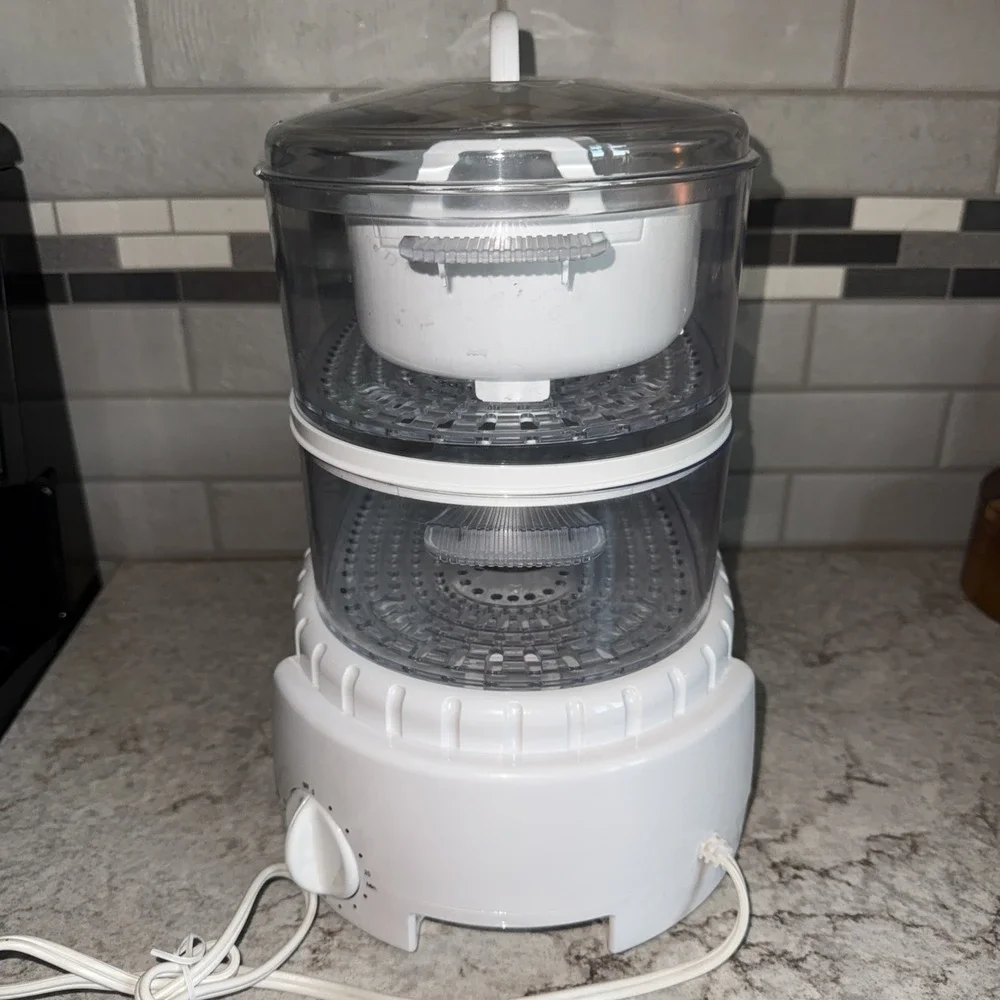 Sunbeam Oster Instant Steam 4711 Food Rice Steamer 2 Tier 6 Quart Clean Works